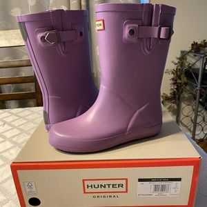 Little Girls Hunter boots lavender 12